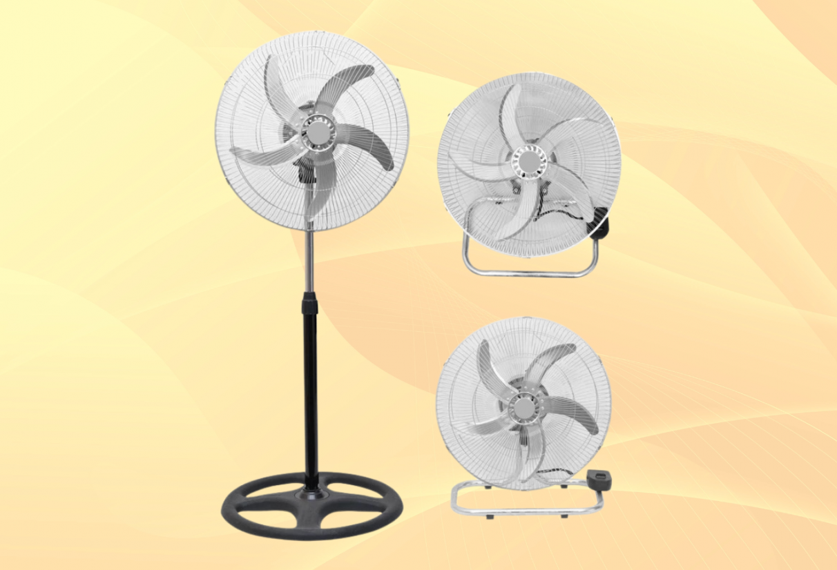 Ventilatore 3 in 1 da 60W: versatilità e potenza per la casa e l'ufficio