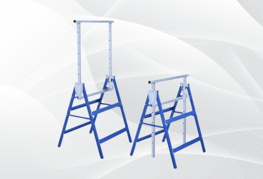 Set 2 cavalletti telescopici pieghevoli regolabili in altezza robusti e versatili